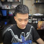 Mohican quân đội nam mạnh mẽ gọn gàng nam tính