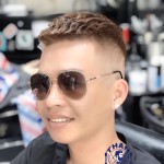 Tóc mohican fade đẹp hiện đại chuẩn barber style